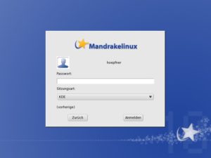 Abbildung 4: Im KDM von Mandrake Linux geht alles Schritt für Schritt.