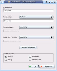 Abbildung 4: Die Fensterdetails.