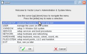 Abbildung 4: Über das Administrations-Tool "VASM" erreichen Sie wichtige Einstellungen wie das Netzwerk-Setup oder die Starteigenschaften.