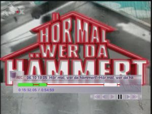 Abbildung 5: VDR bietet eine komfortable Schnittfunktion, mit der Sie Filme von Werbung und etwaigen Resten vorher oder nachher gesendeter Filme befreien können.