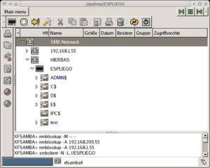 Abbildung 5: Der Datei-Manager Xffm besitzt einen integrierten Netzwerk-Browser.