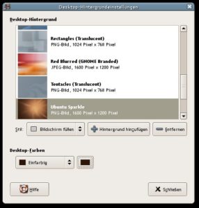Abbildung 5: Der Dialog Desktop-Hintergrundeinstellungen präsentiert sich generalüberholt in neuem Gewand.
