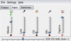 Abbildung 5: Die Mixer-Einstellungen in "kmix".