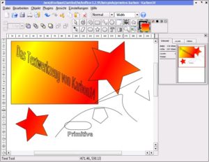 Abbildung 5: Karbon 14 ist das Zeichenprogramm von KOffice.