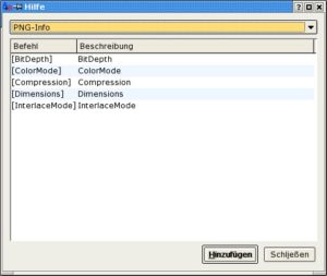 Abbildung 5: Diese Eigenschaften einer PNG-Datei kann Krename im Dateinamen verankern.