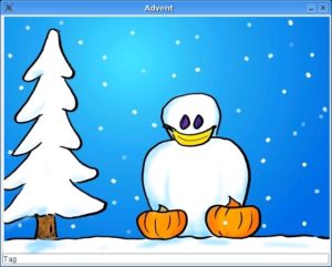 Abbildung 5: Das Hauptfenster versprüht eine weihnachtliche Note.