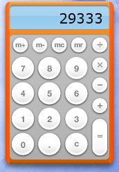 Abbildung 5: Der Dashboard Calculator erinnert nicht nur im Aussehen an Mac OS X.
