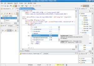 Abbildung 5: Der Code-Assistent zeigt, welche Eigenschaften ein Selektor annehmen kann und in welchen Browsern er funktioniert.