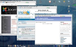 Abbildung 5: Gleich nach der Installation stehen CMS-Anwendungen und andere Webdienste über den Browser zur Verfügung.