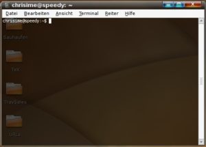 Abbildung 5: Das Gnome-Terminal startet nun schneller und bietet echte Transparenz.