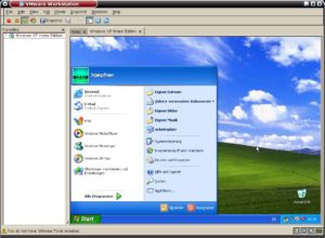Abbildung 5: Windows XP im Fenster – VMware emuliert einen kompletten PC, auf dem der Benutzer dann Windows installiert hat. In der Statusleiste informiert der Emulator, dass die zusätzlichen VMware-Tools noch nicht installiert sind.