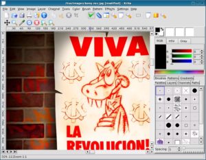 Abbildung 6: Krita, das Zeichenprogramm des KOffice-Projekts