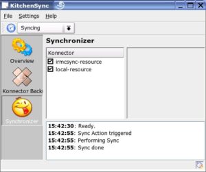 Abbildung 6: Einstellen des KDE-Addressbuches über den lokalen Konnector.
