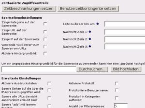 Abbildung 6: URL-Filter erlaubt eine detailierte Reglementierung des webbasierten Internetverkehrs.