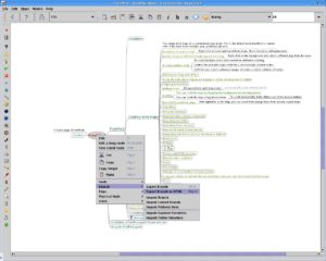 Abbildung 6: Dank Java steht Freemind plattformübergreifend zur Verfügung. Durch geschicktes Ein- und Ausblenden von Ästen verwaltet das Tool spielend auch riesige Mindmaps.