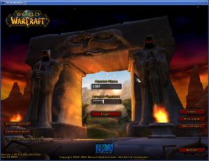 Abbildung 7: World of Warcraft verlangt nach dem Einspielen eines (Teil-)Updates immer wieder Ihre Account-Daten.
