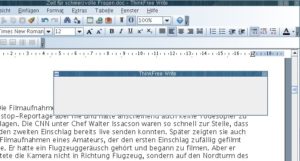Abbildung 7: Leider trüben einige Darstellungsfehler das ansonsten rechte gute Bild von Thinkfree Office.