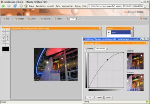 Abbildung 7: Photoshop ins Netz: Neximage beweist, dass sich mit AJAX auch komplexe Anwendungen wie ein Bitmapeditor realisierbar sind.