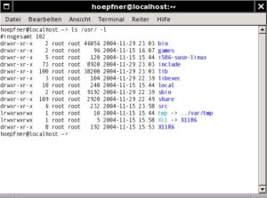 Abbildung 7: Mit dem "gnome-terminal" speichern Sie mehrere Ansichtsprofile.