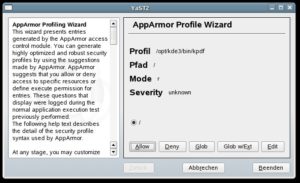 Abbildung 7: Kpdf möchte auf das Wurzelverzeichnis lesend zugreifen.