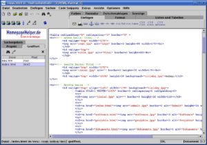 Abbildung 7: (X)HTML-Format: Das Hauptfenster mit geladener LinuxUser-Seite.
