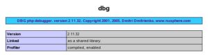 Abbildung 7: Die Ausgabe der PHP-Funktion phpinfo() zeigt, dass die Installation des Debuggermoduls erfolgreich war.