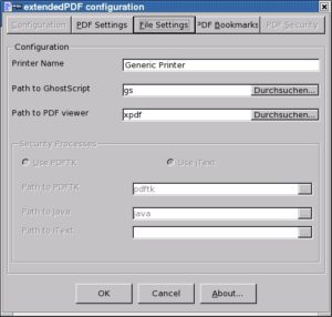 Abbildung 8: In der Grundkonfiguration von ExtendedPDF müssen Sie den korrekten Druckernamen eintippen. Ersetzen Sie den <code srcset=