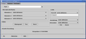 Abbildung 8: (X)HTML-Format: Der CSS-Assistent bietet umfangreiche Einstellungen.