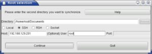 Abbildung 8: Auch Unison synchronisiert Daten mit dem Zaurus.