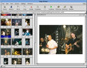 Abbildung 8: Der integrierte Image Browser von Endeavour.