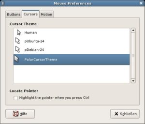 Abbildung 9: In den Maus-Einstellungen ist es ab sofort möglich, das Cursor-Theme direkt auszuwählen.