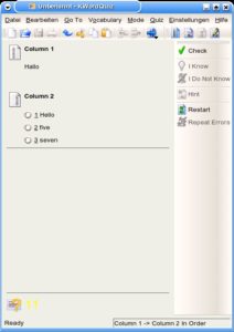 Abbildung 9: Unter KDE 3.3 erweitert sich das Edutainment-Reservoir.