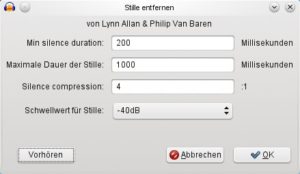 Abbildung 9: Über den Button "Vorhören" kontrollieren Sie den Klang eines Effekts.