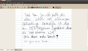Abbildung 9: Wer einfach nur schreiben möchte, findet mit Xournal eine passende Anwendung.
