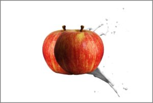 Apfelebene dupliziert und gespiegelt
