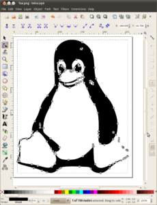 Bitmap vektorisieren - Ergebnis S/W