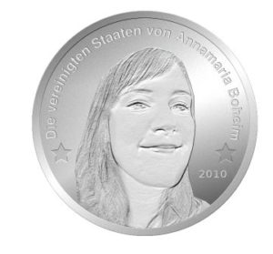 Details wie Sterne und Jahreszahl einfügen, platzieren und mit Embossfilter versehen