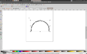 In Inkscape einen kreisrunden Text gestalten
