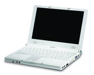 Klein, leicht, mit Mehrkernprozessor und vorinstalliertem Linux: Das Notebook Levio 210X von Transtec.