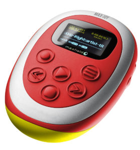 Ein stoßfestes, buntes Ei: Max-Joy, ein MP3-Spieler für Kinder.