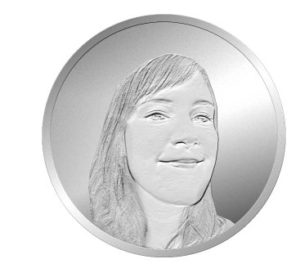 Per Ebenenmaske nur die Bereiche innerhalb des Münzrandes anzeigen lassen