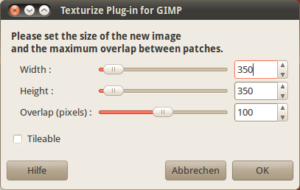 Texturize Plugin Einstellungen