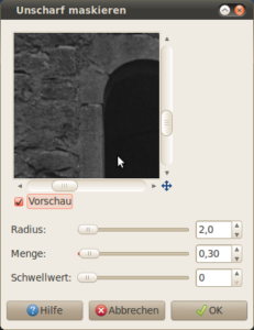 nachschärfen
