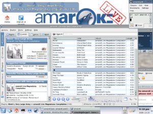 Amarok Live enthält neben Amarok noch etwa zwei Stunden Musik.