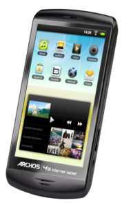 Archos 43: Mit 4,3-Zoll-Display und 2-Megapixel-Camcorder ausgestattetes Gerät.