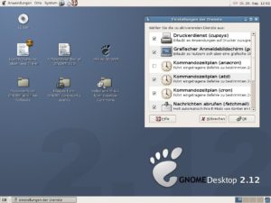 Systemdienste bequem grafisch konfigurieren: Das ist nur eine der Neuerungen in Gnome 2.12.