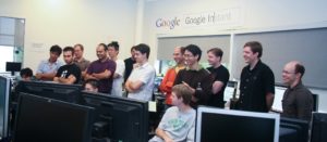 So sehen die Googler bei der Einführung eines neuen Produkts aus - hier während des offiziellen Announcements von Google Instant.