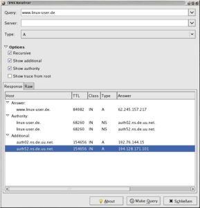 GRresolver vereinfacht mit seiner übersichtlichen Oberfläche die DNS-Abfrage.