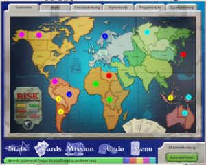 JRisk: Zu Beginn des Spiel ist es wichtig, die Einheiten strategisch zu verteilen.