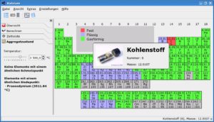 Umfangreichen Simulationsmöglichkeiten erleichtern das Lernen. Sie zählen zu den großen Stärken des Chemieprogramms Kalzium.